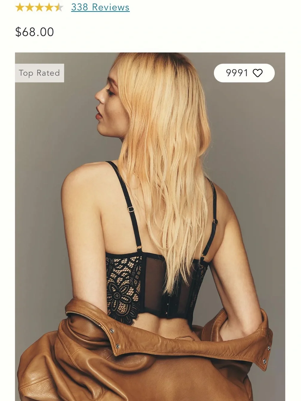 NWT Anthropologie lace bustier - Picture 5 of 12